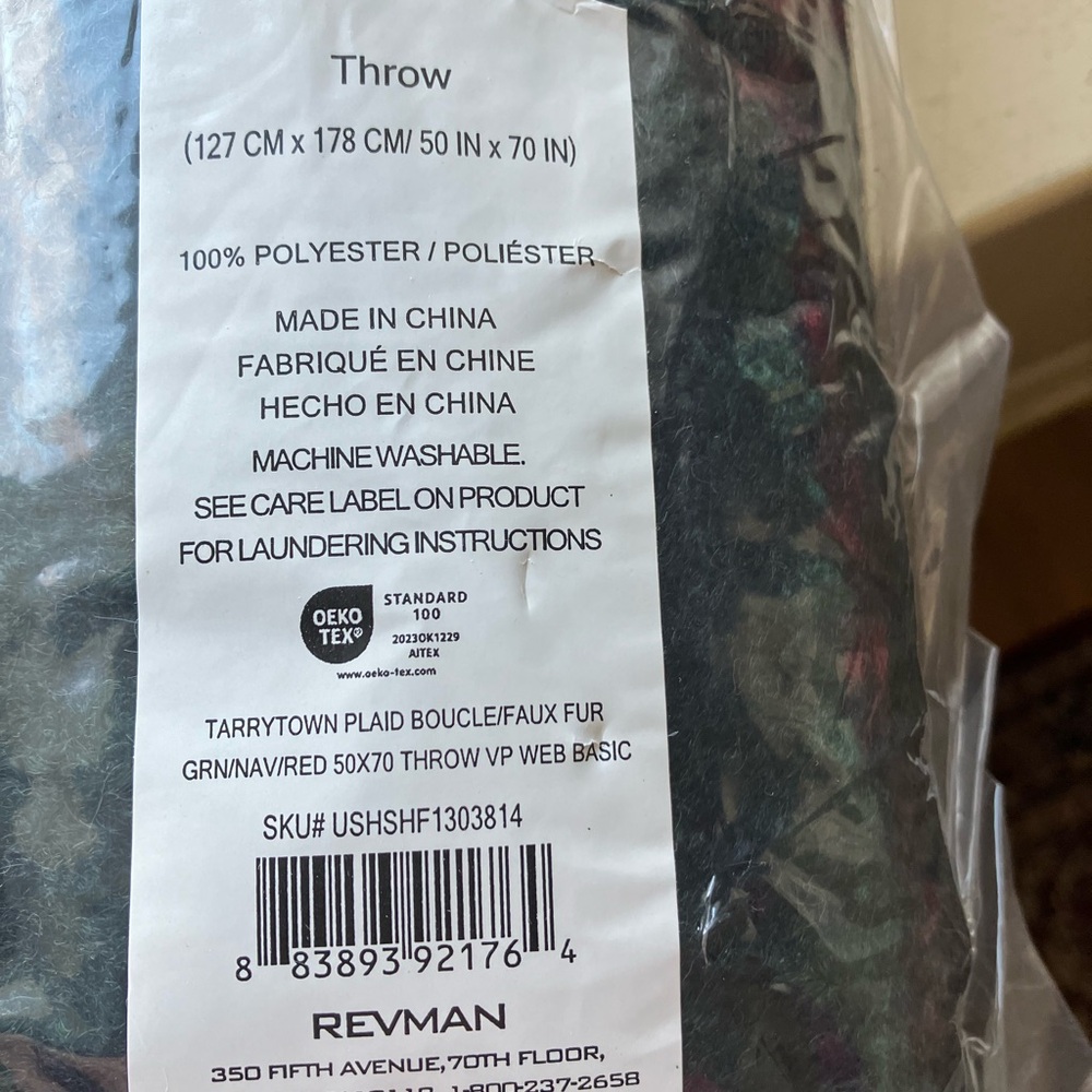 Eddie Bauer Tarrytown Plaid Throw - Picture 3 of 3